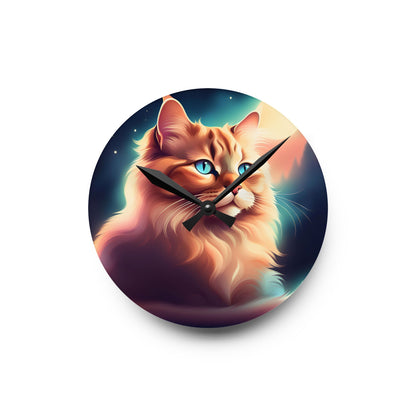 Dreamy Cat Wall Clock