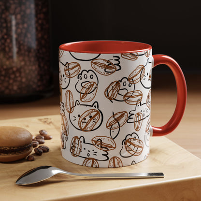 Funny Cat Accent Coffee Mug (11oz)