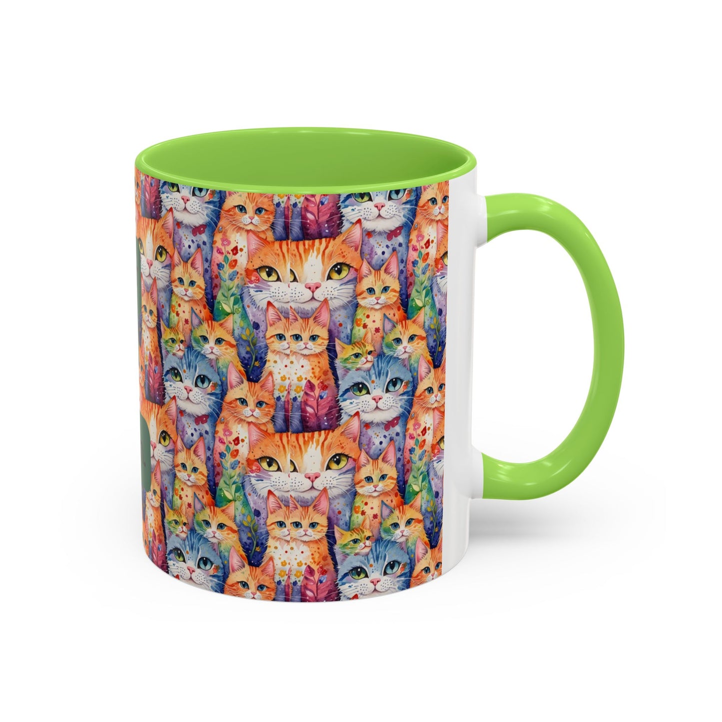 I'm Not A Regular Cat.. I'm A Cool Cat With A Caffine Addiction Colorful Mugs (11oz)