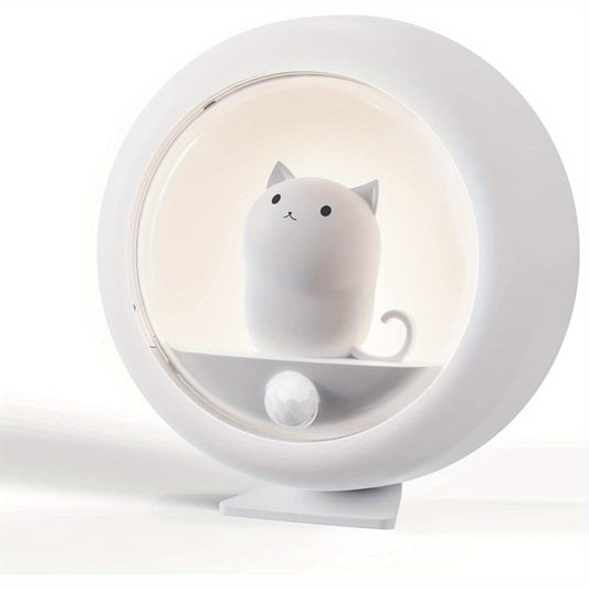 Adorable Cat-Shaped Motion Sensor Night Light