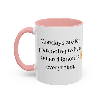 Funny Mondays Accent Coffee Mug