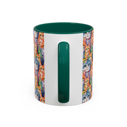 I'm Not A Regular Cat.. I'm A Cool Cat With A Caffine Addiction Colorful Mugs (11oz)