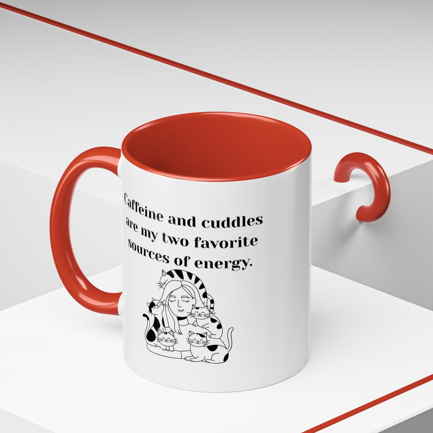Coffee & Cuddles Accent Coffee Mug (11oz)