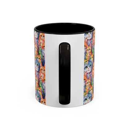 I'm Not A Regular Cat.. I'm A Cool Cat With A Caffine Addiction Colorful Mugs (11oz)