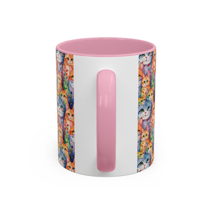 I'm Not A Regular Cat.. I'm A Cool Cat With A Caffine Addiction Colorful Mugs (11oz)