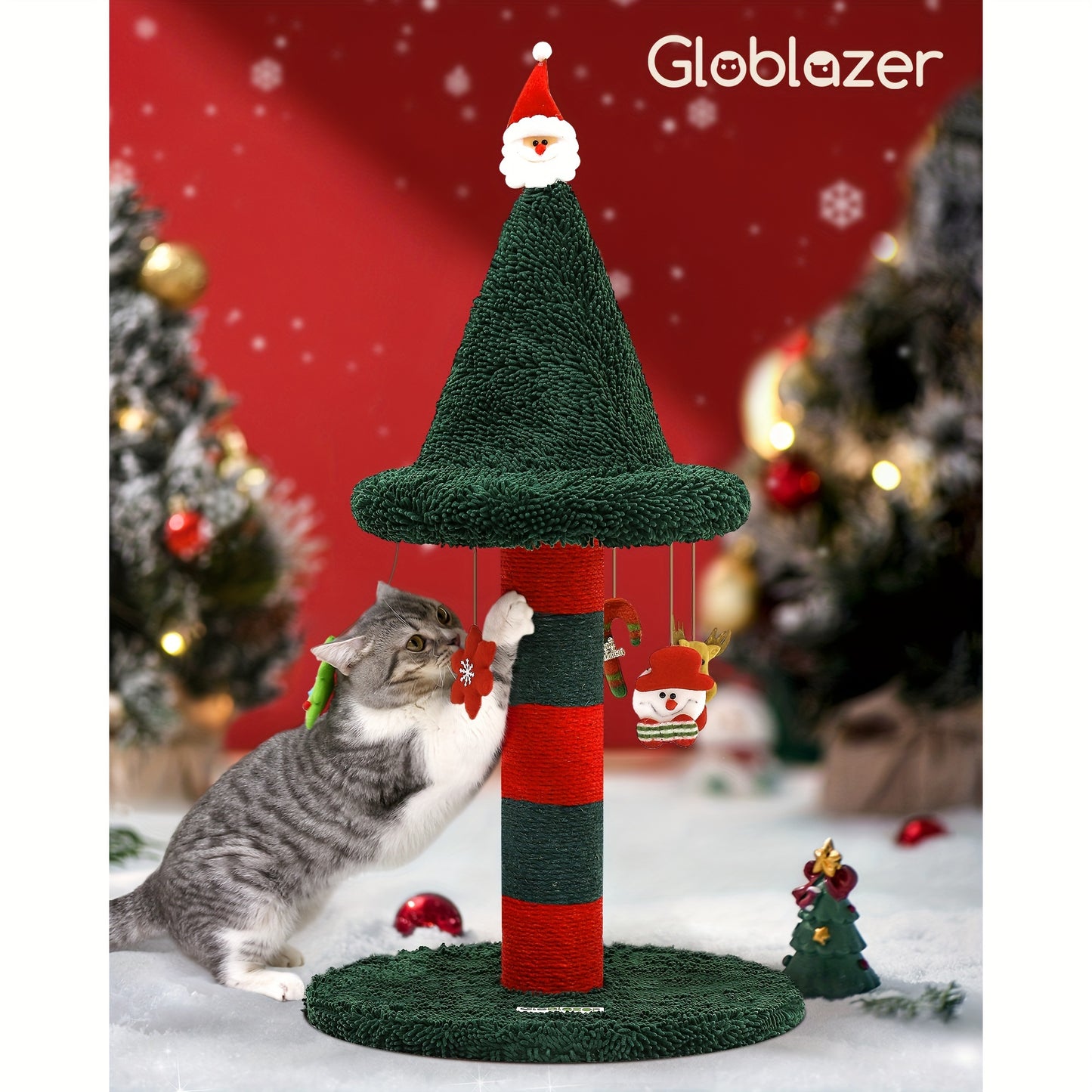 Christmas Cat Scratching Posts