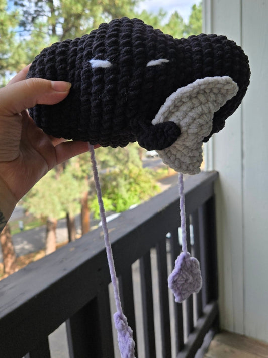 Black Cloud  Holding The Moon Plush