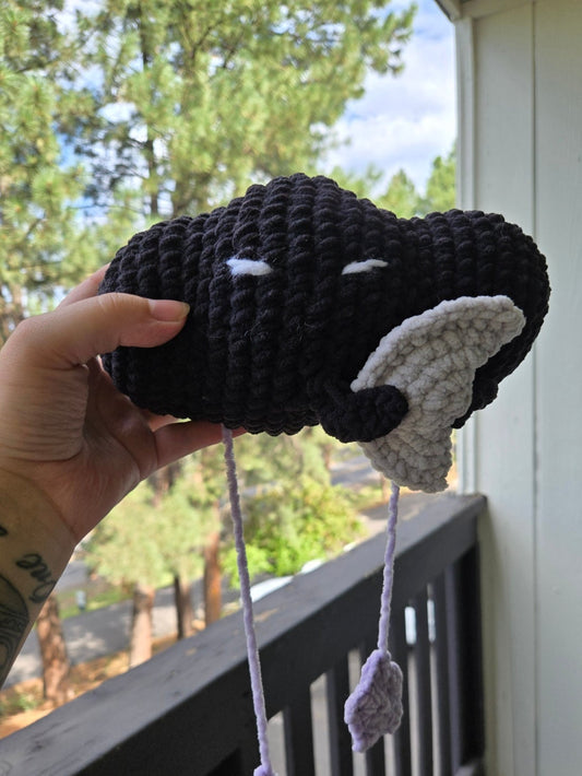 Black Cloud  Holding The Moon Plush