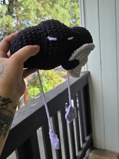 Black Cloud  Holding The Moon Plush