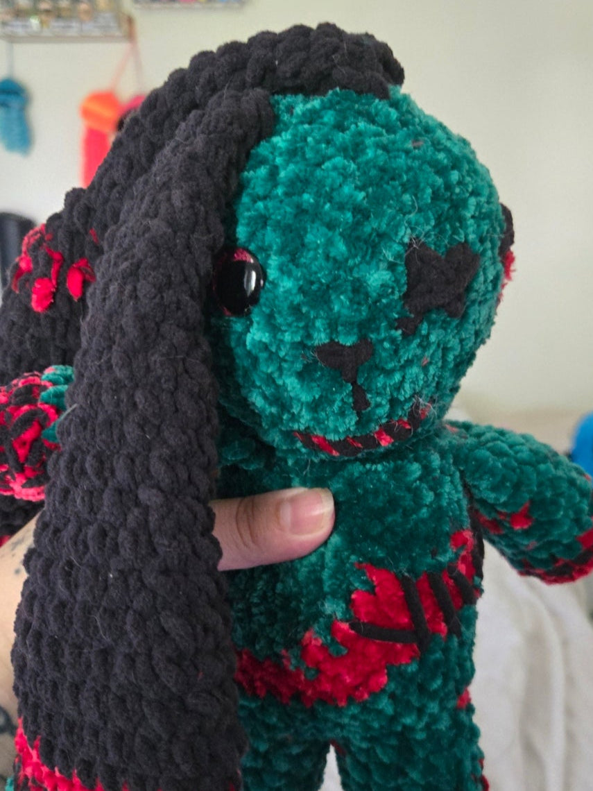 Handmade Crochet Zombie Bunny