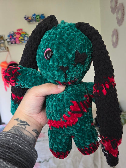 Handmade Crochet Zombie Bunny