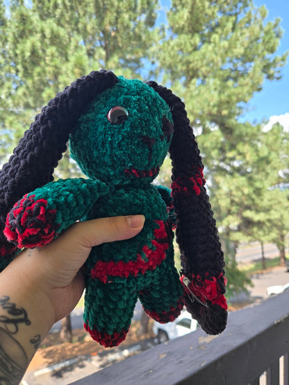 Handmade Crochet Zombie Bunny