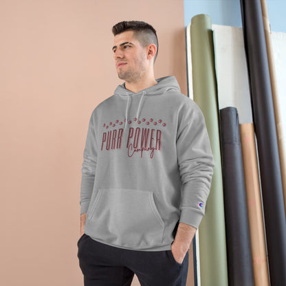 Pink Paw Logo Champion Hoodie