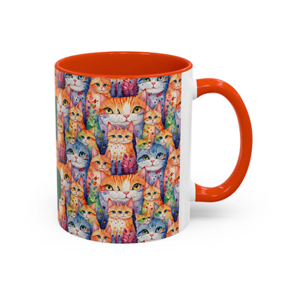 I'm Not A Regular Cat.. I'm A Cool Cat With A Caffine Addiction Colorful Mugs (11oz)