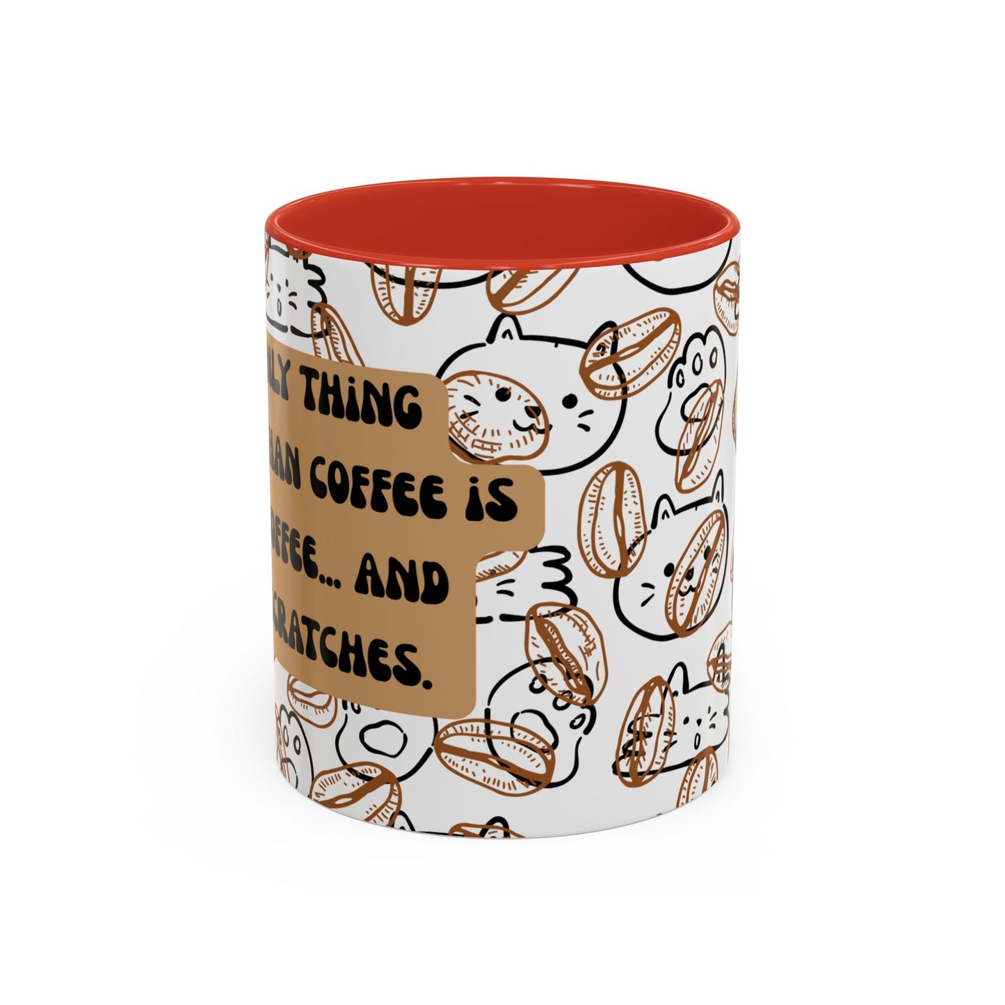 Funny Cat Accent Coffee Mug (11oz)