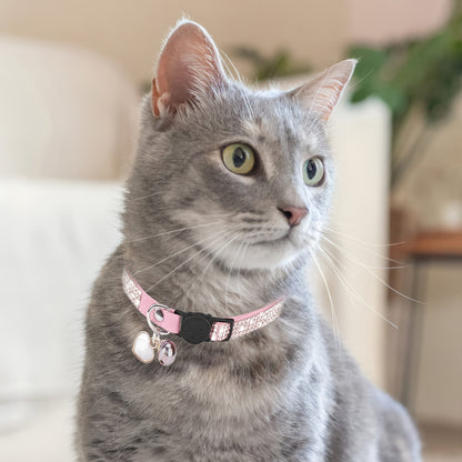 Rhinestone Velvet Cat Collar