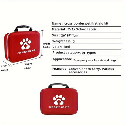 Compact Pet First Aid Kit for cats & dogs!