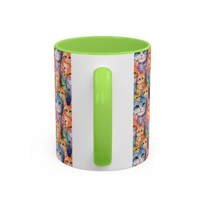 I'm Not A Regular Cat.. I'm A Cool Cat With A Caffine Addiction Colorful Mugs (11oz)