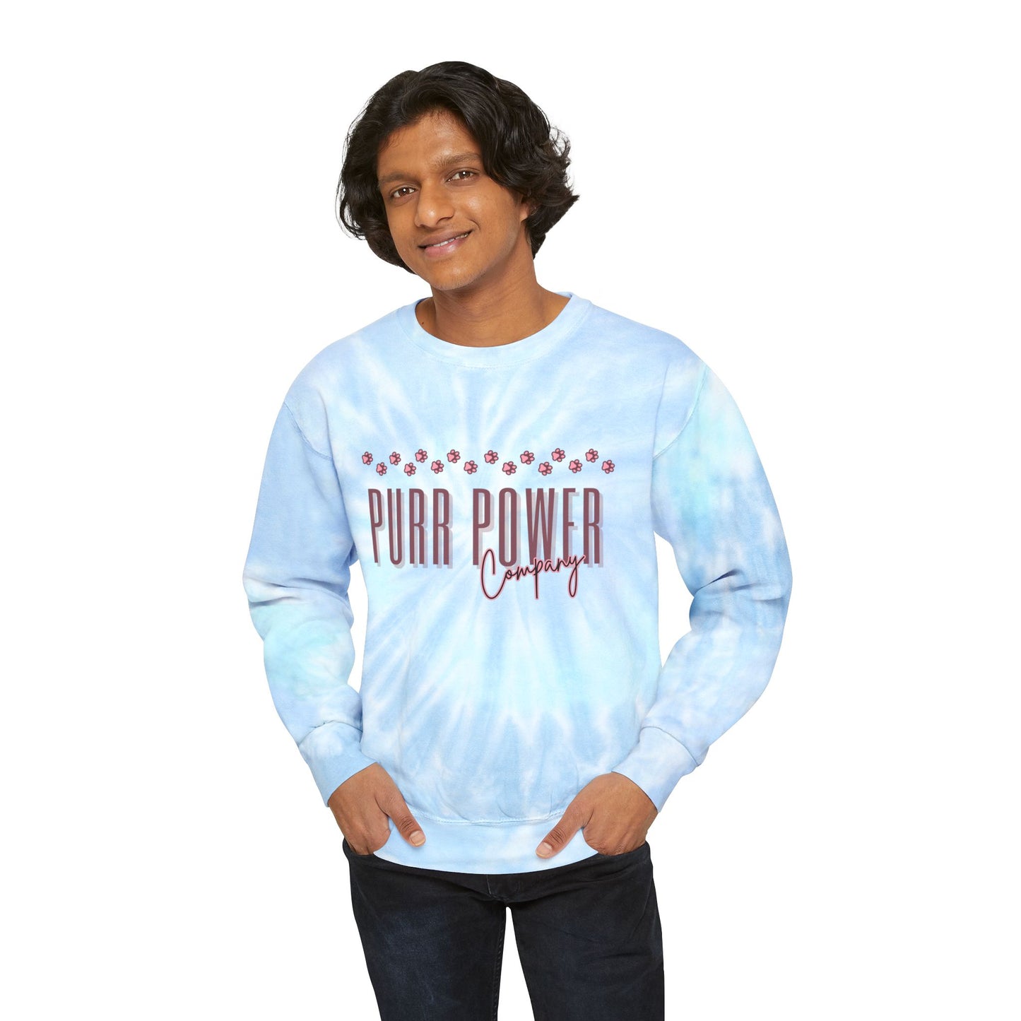 Purr Power Tie-Dye Sweatshirt