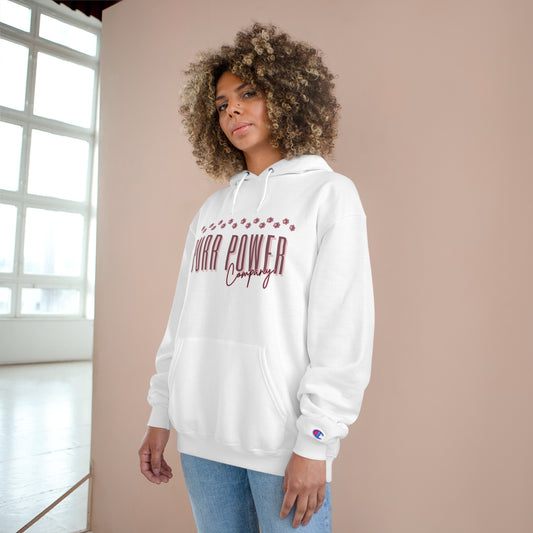 Pink Paw Logo Champion Hoodie