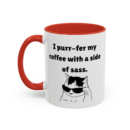 Funny Purr-ferr Accent Coffee Mug