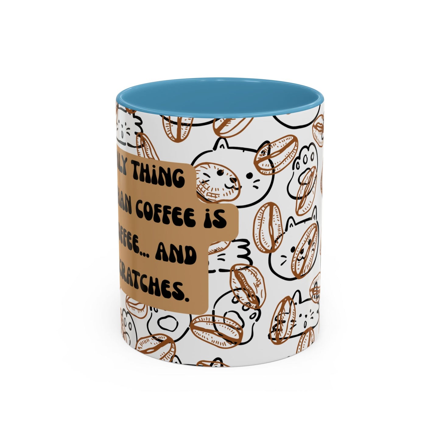 Funny Cat Accent Coffee Mug (11oz)