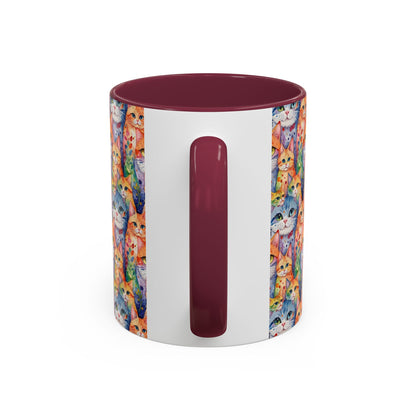 I'm Not A Regular Cat.. I'm A Cool Cat With A Caffine Addiction Colorful Mugs (11oz)
