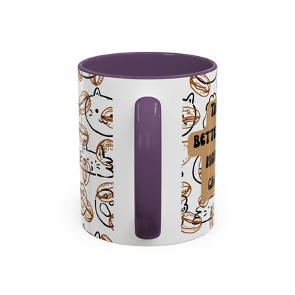 Funny Cat Accent Coffee Mug (11oz)