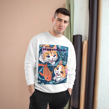 Cats & Fish Anime Style Champion Sweatshirt