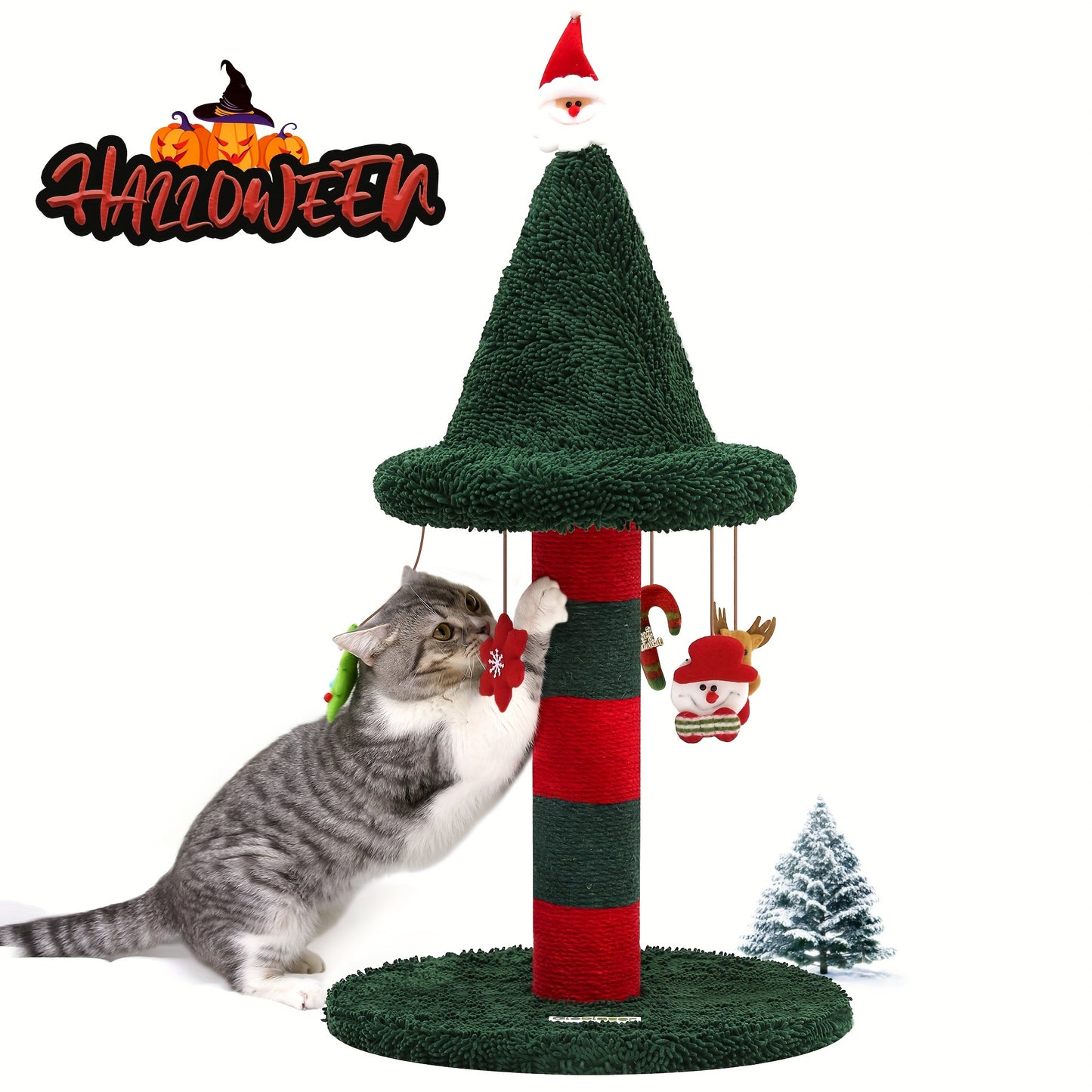 Christmas Cat Scratching Posts