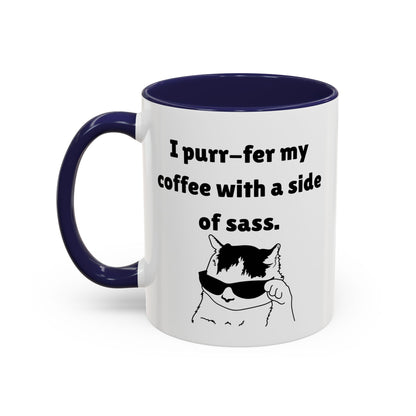 Funny Purr-ferr Accent Coffee Mug