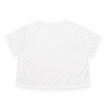 Women's Flowy Cropped Sweet Purr Power Co Kitty Tee