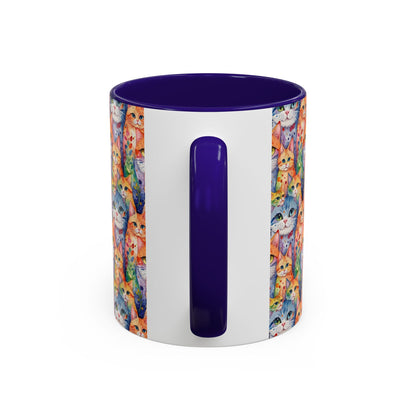 I'm Not A Regular Cat.. I'm A Cool Cat With A Caffine Addiction Colorful Mugs (11oz)