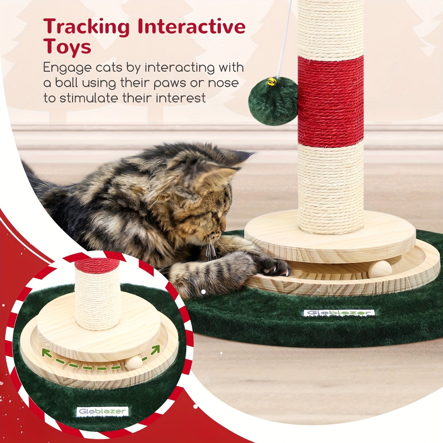 Christmas Cat Scratching Posts