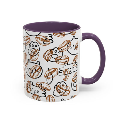 Funny Cat Accent Coffee Mug (11oz)