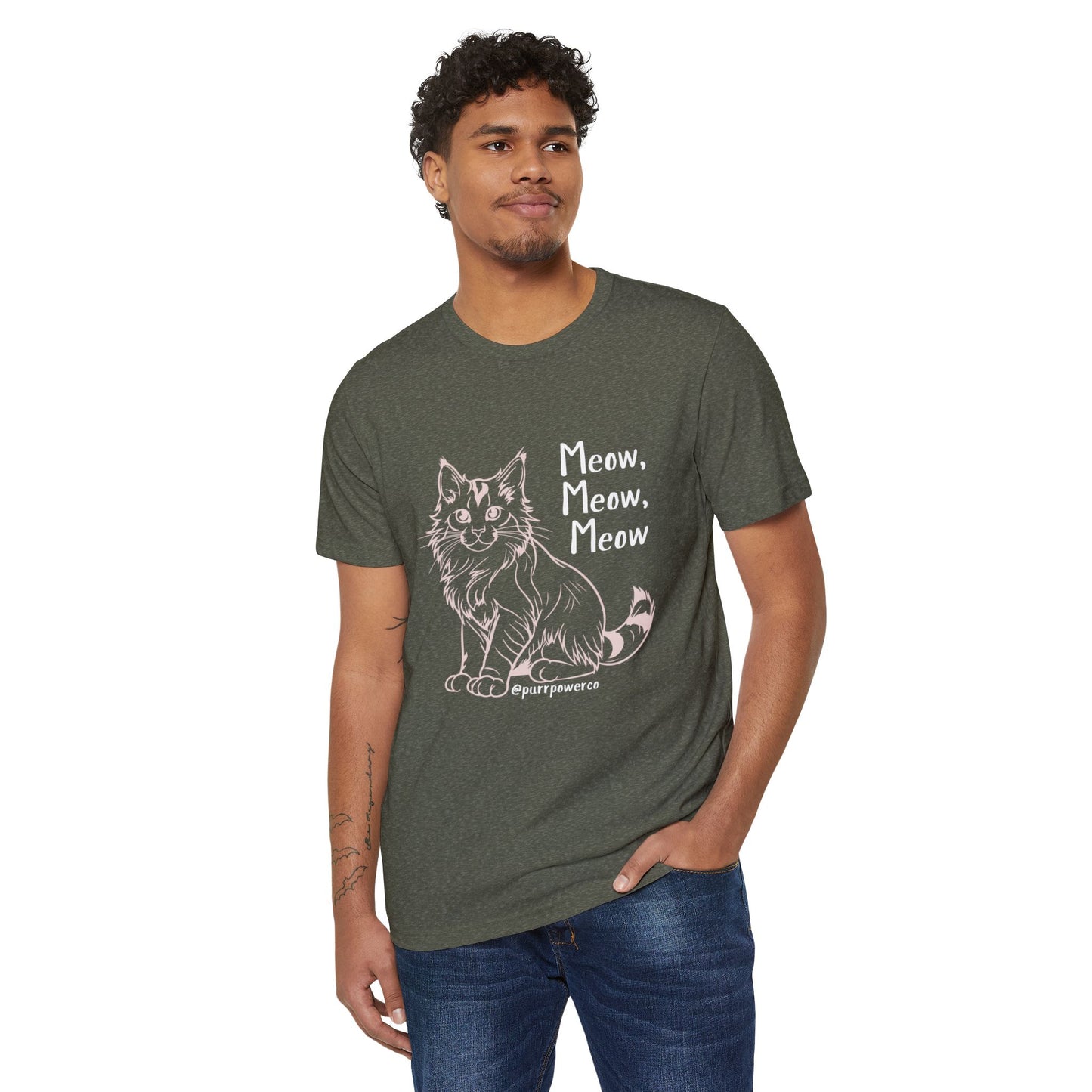 Meow Meow Meow  Recycled Organic T-Shirt