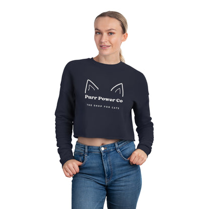 Cat Ears Logo Women's Fit Crop Top