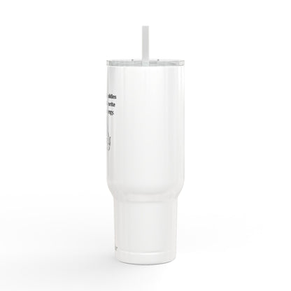 Caffeine & Cuddles Insulated Tumbler with Lid, 40oz