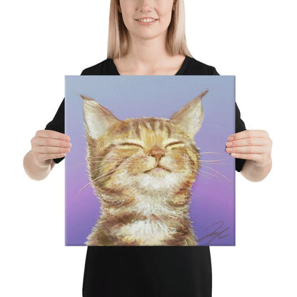 "Content Cat" Painting [Unfoiled]