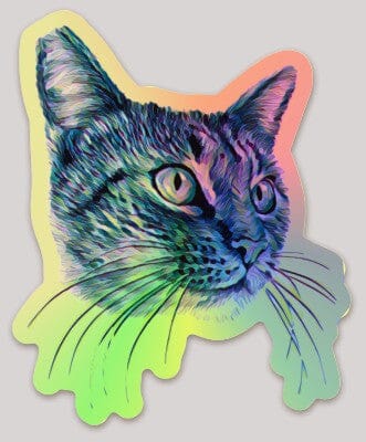 Cat Holographic Sticker (Doris)