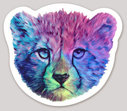 Cheetah Holographic Sticker
