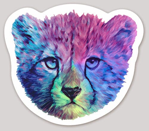 Cheetah Holographic Sticker