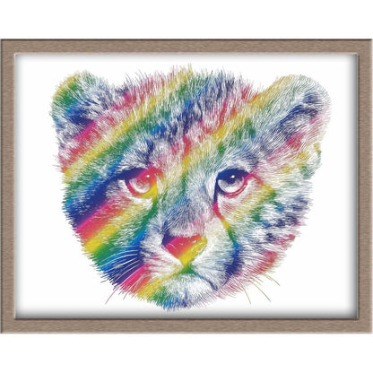 Cheetah Cub Foiled Print