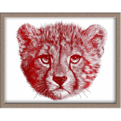 Cheetah Cub Foiled Print