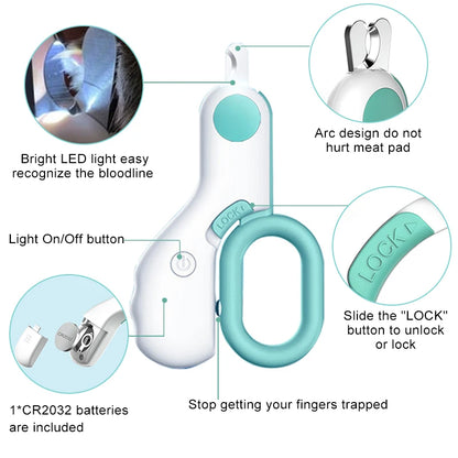 LED Light Pet Nail Clipper