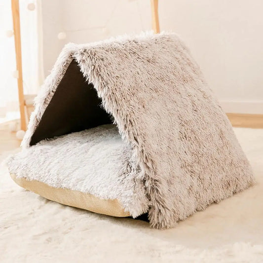 Plush Cat Bed House Super Soft