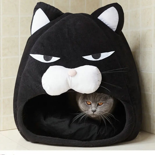 Foldable Cat House With Cushion