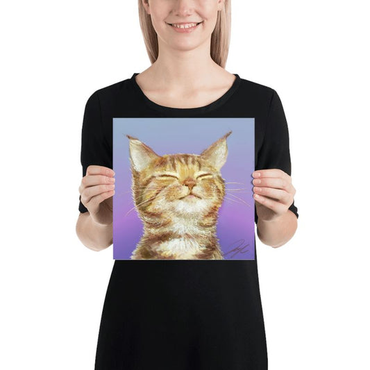 "Content Cat" Painting [Unfoiled]