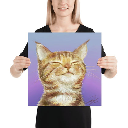 "Content Cat" Painting [Unfoiled]