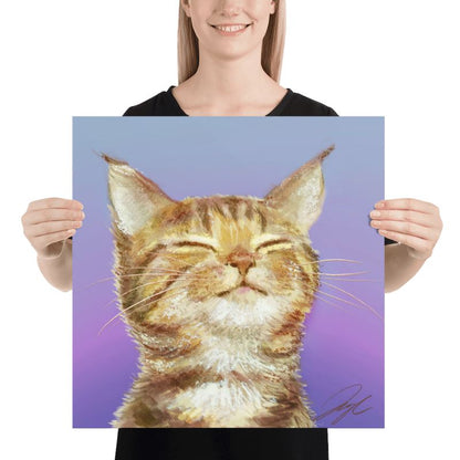 "Content Cat" Painting [Unfoiled]